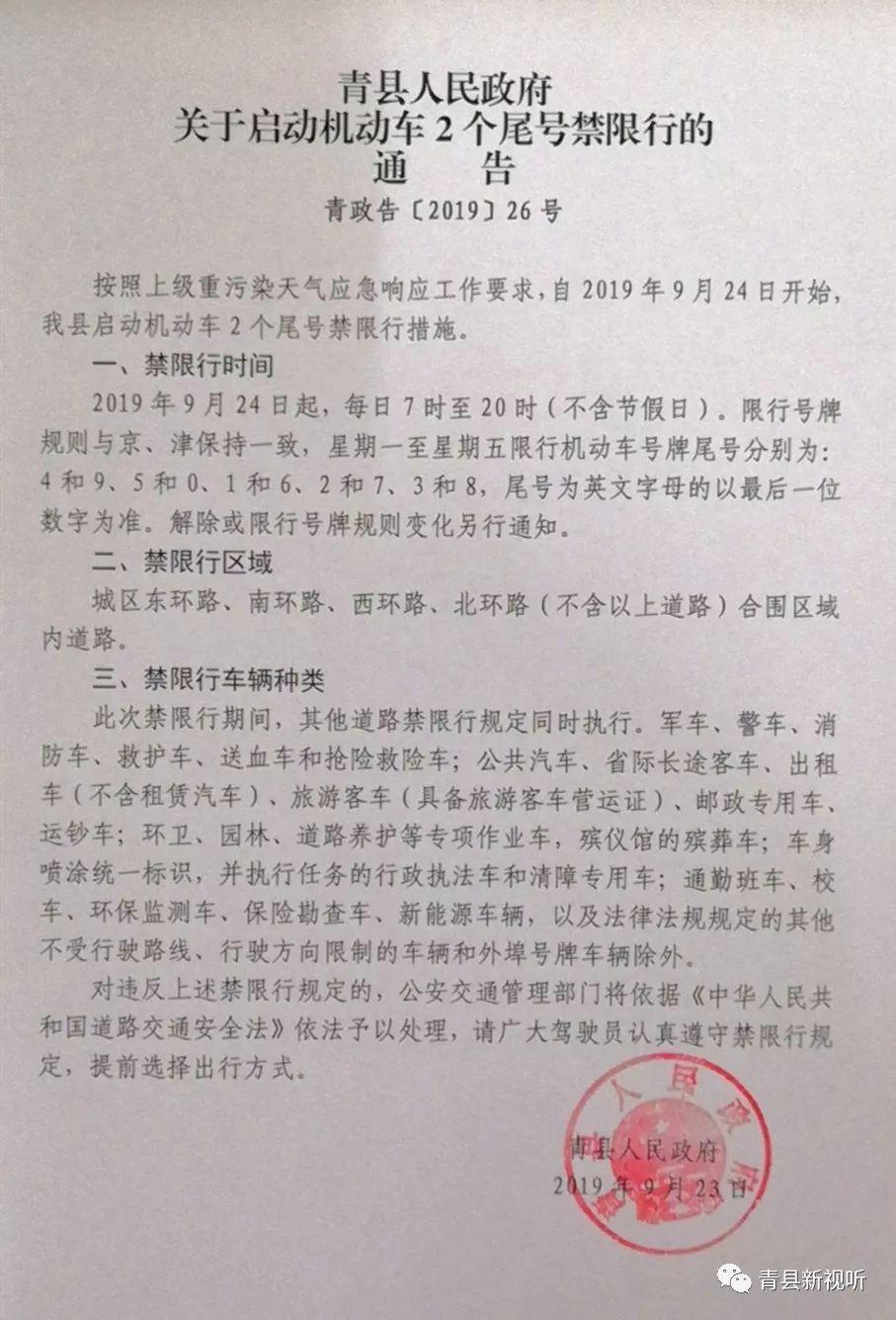 沧州青县限号措施最新通知，有效应对交通拥堵与环境污染挑战